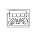 Picture of Portable Radio _GroupedProduct_Rectangle_Landscape_Canvas_Framed_