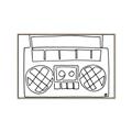 Picture of Portable Radio _GroupedProduct_Rectangle_Landscape_Canvas_Framed_