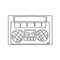 Picture of Portable Radio _GroupedProduct_Rectangle_Landscape_Canvas_Framed_