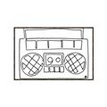 Picture of Portable Radio _GroupedProduct_Rectangle_Landscape_Canvas_Framed_