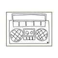 Picture of Portable Radio _GroupedProduct_Rectangle_Landscape_Canvas_Framed_