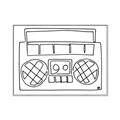 Picture of Portable Radio _GroupedProduct_Rectangle_Landscape_Canvas_Framed_