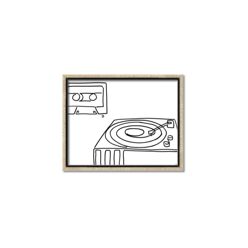 Picture of Turntable _GroupedProduct_Rectangle_Landscape_Canvas_Framed_