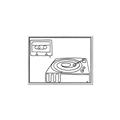 Picture of Turntable _GroupedProduct_Rectangle_Landscape_Canvas_Framed_