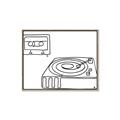 Picture of Turntable _GroupedProduct_Rectangle_Landscape_Canvas_Framed_