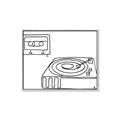 Picture of Turntable _GroupedProduct_Rectangle_Landscape_Canvas_Framed_