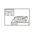 Picture of Turntable _GroupedProduct_Rectangle_Landscape_Canvas_Framed_