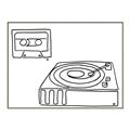 Picture of Turntable _GroupedProduct_Rectangle_Landscape_Canvas_Framed_
