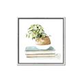 Picture of Pot On The Books I _GroupedProduct_Square_Canvas_Framed_