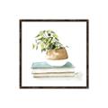 Picture of Pot On The Books I _GroupedProduct_Square_Canvas_Framed_