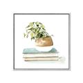 Picture of Pot On The Books I _GroupedProduct_Square_Canvas_Framed_