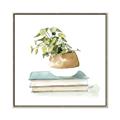 Picture of Pot On The Books I _GroupedProduct_Square_Canvas_Framed_