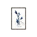 Picture of Blue Leaves III _GroupedProduct_Rectangle_Portrait_Canvas_Framed_