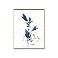 Picture of Blue Leaves III _GroupedProduct_Rectangle_Portrait_Canvas_Framed_