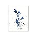 Picture of Blue Leaves III _GroupedProduct_Rectangle_Portrait_Canvas_Framed_