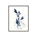 Picture of Blue Leaves III _GroupedProduct_Rectangle_Portrait_Canvas_Framed_