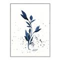 Picture of Blue Leaves III _GroupedProduct_Rectangle_Portrait_Canvas_Framed_