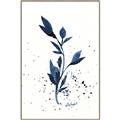 Picture of Blue Leaves III _GroupedProduct_Rectangle_Portrait_Canvas_Framed_
