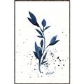 Picture of Blue Leaves III _GroupedProduct_Rectangle_Portrait_Canvas_Framed_