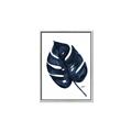 Picture of Blue Tropical Leaf I _GroupedProduct_Rectangle_Portrait_Canvas_Framed_