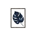 Picture of Blue Tropical Leaf I _GroupedProduct_Rectangle_Portrait_Canvas_Framed_