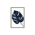 Picture of Blue Tropical Leaf I _GroupedProduct_Rectangle_Portrait_Canvas_Framed_
