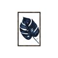 Picture of Blue Tropical Leaf I _GroupedProduct_Rectangle_Portrait_Canvas_Framed_