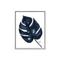 Picture of Blue Tropical Leaf I _GroupedProduct_Rectangle_Portrait_Canvas_Framed_