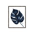 Picture of Blue Tropical Leaf I _GroupedProduct_Rectangle_Portrait_Canvas_Framed_