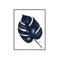 Picture of Blue Tropical Leaf I _GroupedProduct_Rectangle_Portrait_Canvas_Framed_