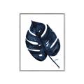 Picture of Blue Tropical Leaf I _GroupedProduct_Rectangle_Portrait_Canvas_Framed_