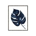 Picture of Blue Tropical Leaf I _GroupedProduct_Rectangle_Portrait_Canvas_Framed_