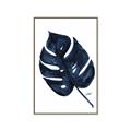 Picture of Blue Tropical Leaf I _GroupedProduct_Rectangle_Portrait_Canvas_Framed_