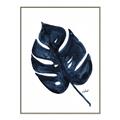 Picture of Blue Tropical Leaf I _GroupedProduct_Rectangle_Portrait_Canvas_Framed_