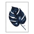 Picture of Blue Tropical Leaf I _GroupedProduct_Rectangle_Portrait_Canvas_Framed_