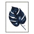 Picture of Blue Tropical Leaf I _GroupedProduct_Rectangle_Portrait_Canvas_Framed_