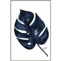 Picture of Blue Tropical Leaf I _GroupedProduct_Rectangle_Portrait_Canvas_Framed_