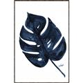 Picture of Blue Tropical Leaf I _GroupedProduct_Rectangle_Portrait_Canvas_Framed_