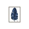 Picture of Blue Tropical Leaf II _GroupedProduct_Rectangle_Portrait_Canvas_Framed_