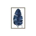 Picture of Blue Tropical Leaf II _GroupedProduct_Rectangle_Portrait_Canvas_Framed_