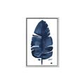 Picture of Blue Tropical Leaf II _GroupedProduct_Rectangle_Portrait_Canvas_Framed_