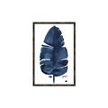 Picture of Blue Tropical Leaf II _GroupedProduct_Rectangle_Portrait_Canvas_Framed_