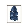 Picture of Blue Tropical Leaf II _GroupedProduct_Rectangle_Portrait_Canvas_Framed_