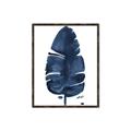Picture of Blue Tropical Leaf II _GroupedProduct_Rectangle_Portrait_Canvas_Framed_