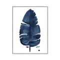 Picture of Blue Tropical Leaf II _GroupedProduct_Rectangle_Portrait_Canvas_Framed_