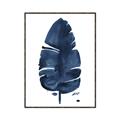 Picture of Blue Tropical Leaf II _GroupedProduct_Rectangle_Portrait_Canvas_Framed_
