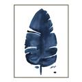 Picture of Blue Tropical Leaf II _GroupedProduct_Rectangle_Portrait_Canvas_Framed_