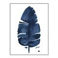 Picture of Blue Tropical Leaf II _GroupedProduct_Rectangle_Portrait_Canvas_Framed_