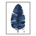 Picture of Blue Tropical Leaf II _GroupedProduct_Rectangle_Portrait_Canvas_Framed_