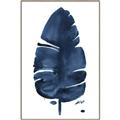 Picture of Blue Tropical Leaf II _GroupedProduct_Rectangle_Portrait_Canvas_Framed_